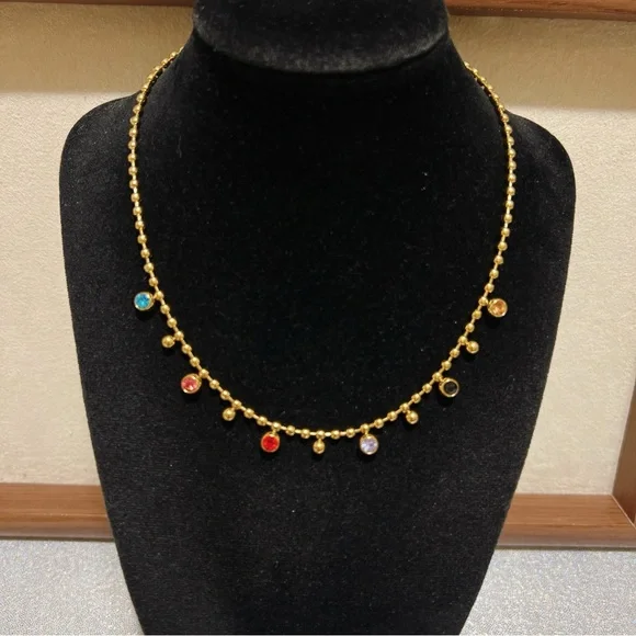 Stainless steel rainbows 🌈 stones necklace - Picture 9 of 10